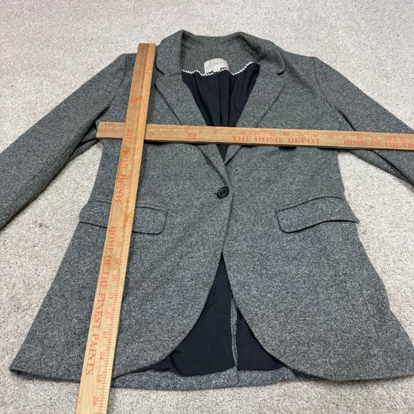 Loft Jacket Women’s Gray Long Sleeve Size 4 - Picture 2 of 11